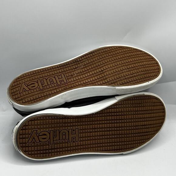 Hurley Mens Arlo Slip On Gray Canvas Size 11 Skateboarding Slip On Shoes Sneaker - Picture 8 of 13